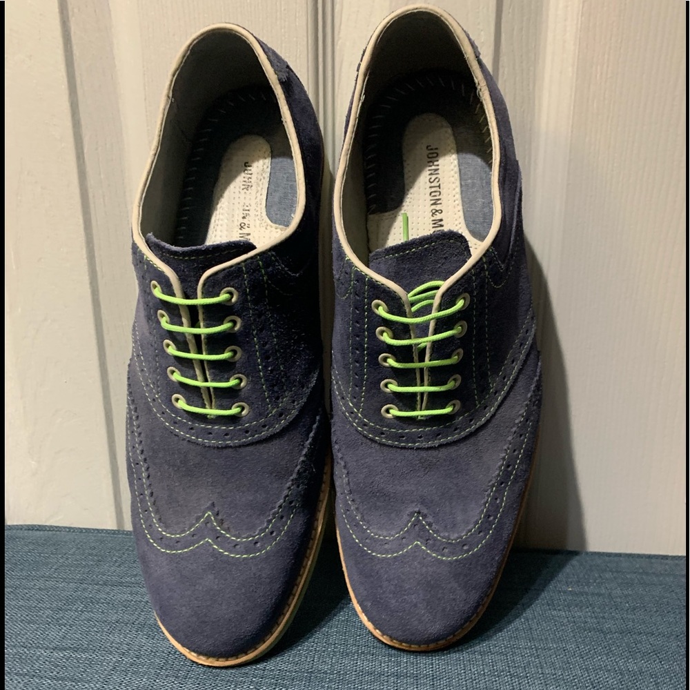 Johnston & Murphy Blue and green dress shoes - Picture 3 of 7